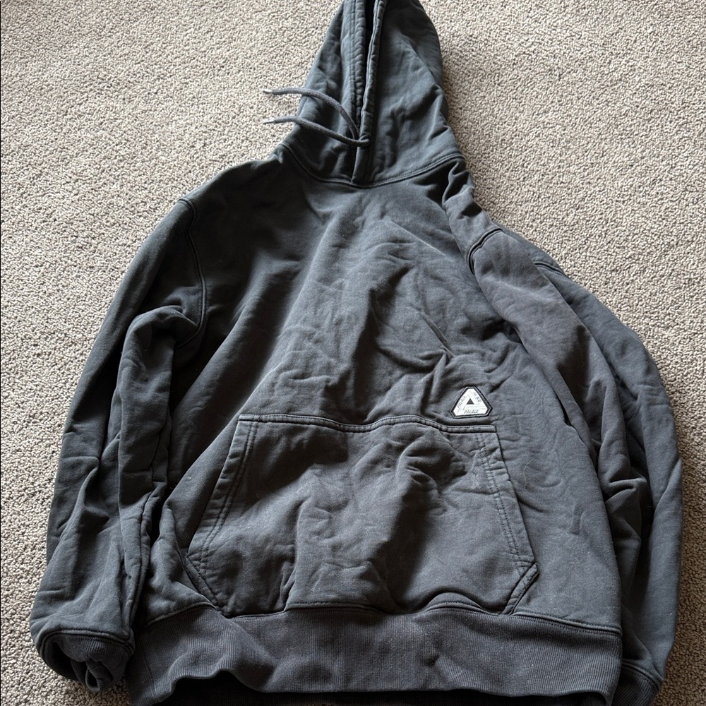 PALACE Dark Gray Pullover Hoodie with Triangle Logo